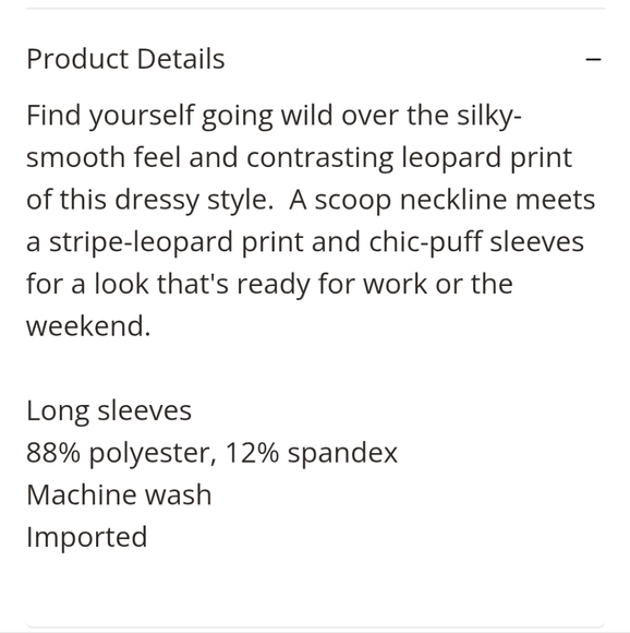 Women's Animal Print Top - Picture 8 of 9